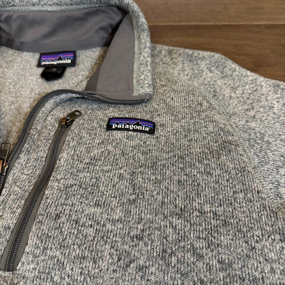 Patagonia Mens Better Sweater Full Zip Fleece Jacket Birch White Grey XL - Picture 3 of 8